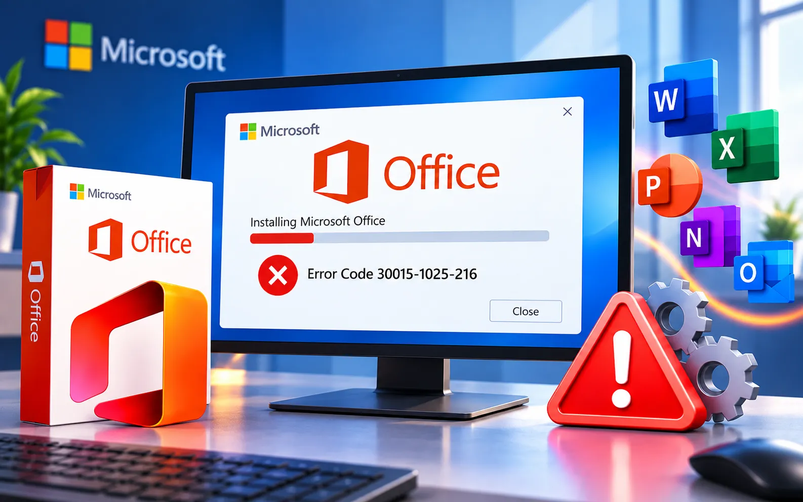 Microsoft Office Error Code 30015-1025-216 fix